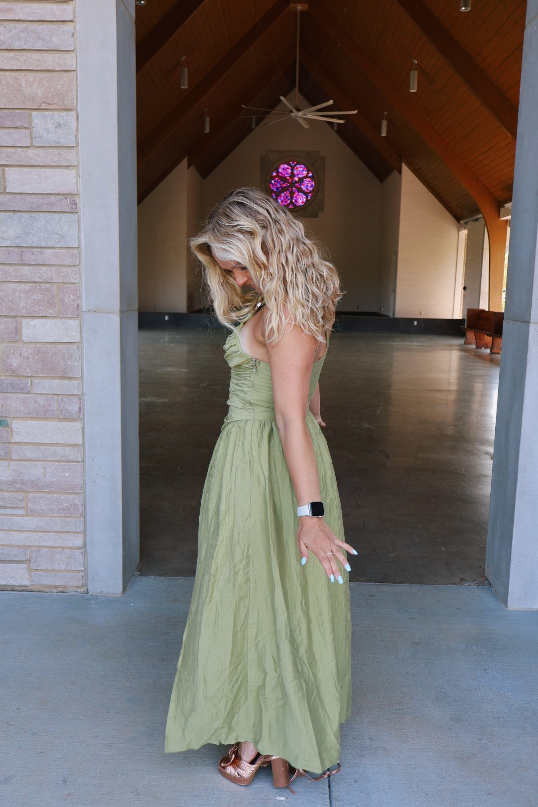 buckle maxi dress Karla Strapless Buckle Maxi Dress Coffee