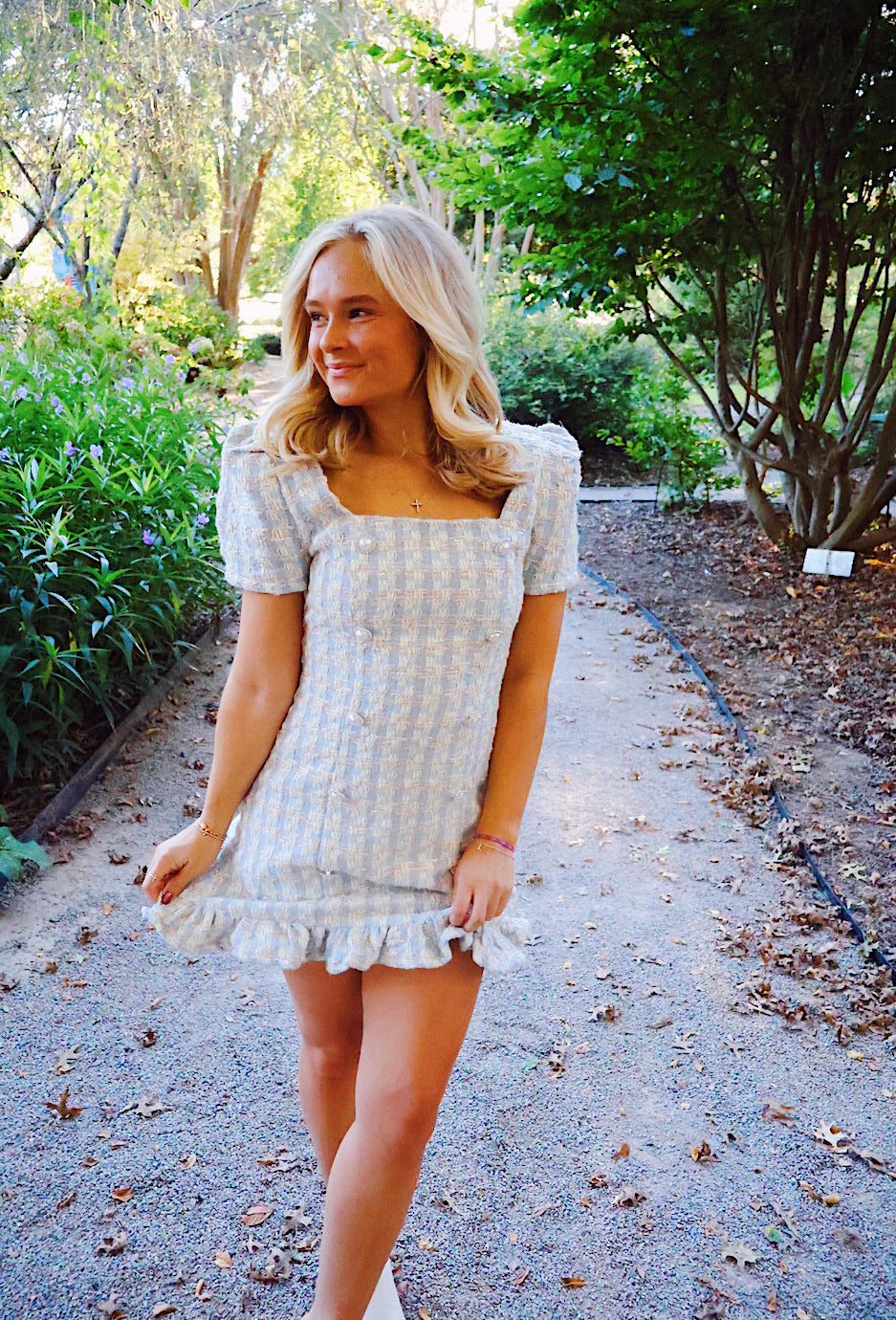 pearl mini dress Pastel tweed, Shoe Size:11 Pretty in Paris size Aus 8/US 4 Ayomideosi on LTK