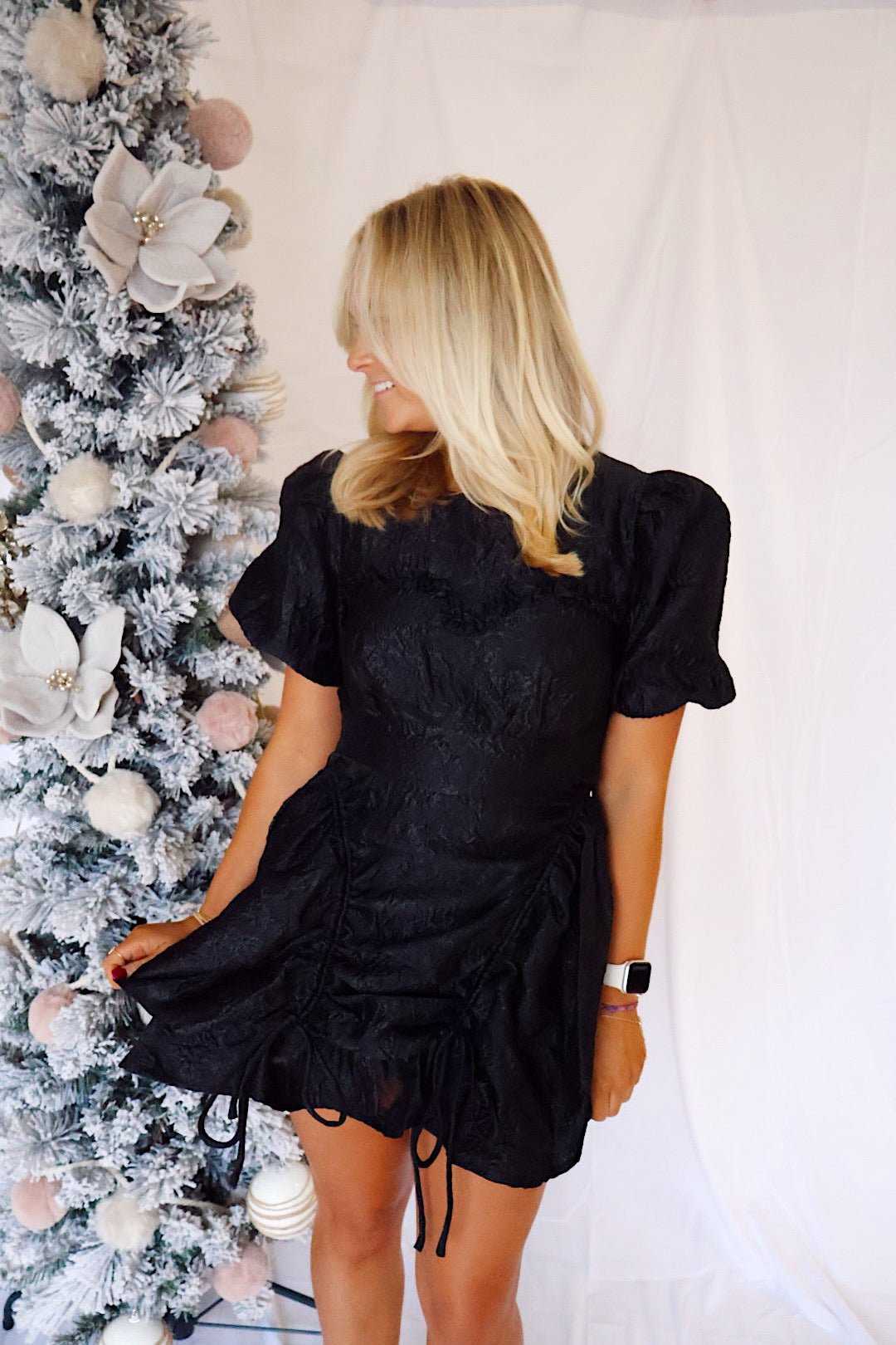 Detailed Puffer Mini Dress