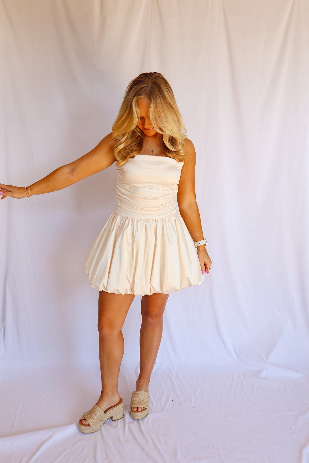 Halter Neck Bubble Dress Perfectly Made Halter Neck Bubble Dress Perfectly Made