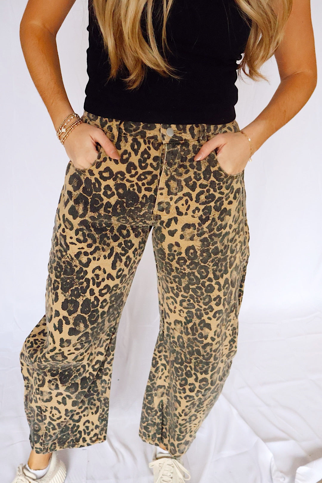 Cheetah-Print Barrel Jeans – Perfectly Made